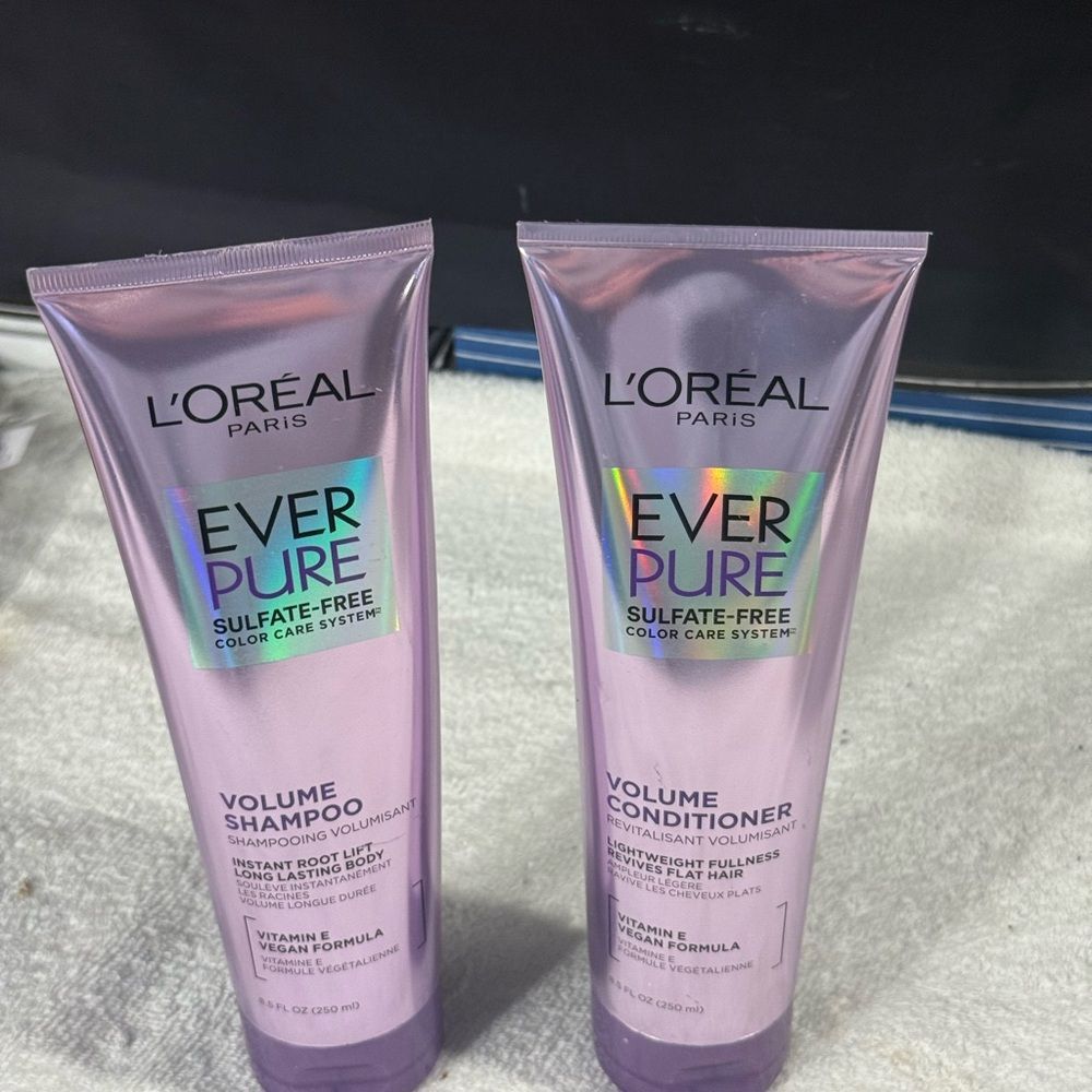 L'Oreal EverPure Sulfate Free Color Care System (1)Shampoo& Conditioner Sz 8.5Oz